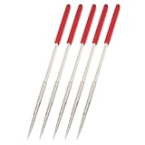 3.5x140mmラウンドテーパーダイヤモンドニードルファイルのシルバートーンクリニーク研磨