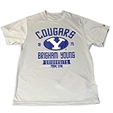 BYU Cougars Badger Youthグレー半袖クルーネックパフォーマンスTシャツ( M )