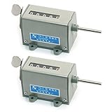 uxcell　プルカウンター アラビア数0から99999　レコード　5桁　リセット可能　ストローク　　2個入り