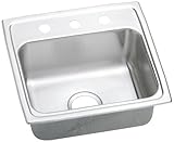 Elkay LRQ19183 Gourmet Lustertone Sink, Stainless Steel [並行輸入品]