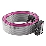 uxcell　フラットケーブル　2.54mmピッチ 2x14P 14 ピンメス-メス IDC コネクタ IDC 　118cm長