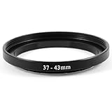 uxcell ステップ アップ アダプター リング 37mm-43mm アルミ 37〜43mm カメラ用