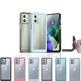 moto g64y g64 ケース TPU 透明 保護ケース ハードケース 耐衝撃 吸収 ストラップホール シリコン モトジーシックスティーフォーオーワイ 軽量 DIY ソフトケース スマホカバー (グレー, moto g64y 5G｜moto g64 5G)