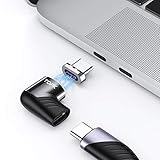 マグネット アダプター TOPK USB C PD 充電コネクタ 変換アダプター 100W データ転送 急速充電 磁石 防塵