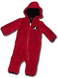 (ジョーダン)Jordan ベビージョーダン フード付き カバーオール (0-3M(0～3ヶ月), 赤) [並行輸入品]