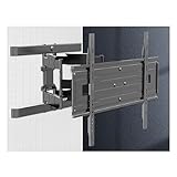 BESSTER壁掛けテレビ テレビアーム 壁掛け金具 tv 金具 モニターアーム ディスプレイアーム 壁掛けモニター 壁掛けテレビスタンド アーム式 上下左右角度調節可能 耐荷重50kg 32-75インチ対応 VESA200*100-600*400mm 冷間圧延鉄素材