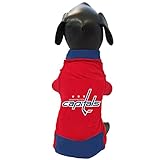 Washington Capitals犬Athletic mesh-washington Capitalsペットジャージー レッド