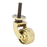 A29 Brass 1 1/4 Inch Solid Brass Caster, Polished Lacquered Finish [並行輸入品]