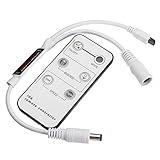 ILS - DC5V-24V 6 Keys Mini Remote Control IR Dimmer for 5050 3528 3014 5630 Single Color LED Strip L