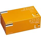川西工業 プラスチックグローブ 粉無 L 200枚×10箱