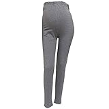 iLeg レギンス スパッツ マタニティ 10分丈 12分丈 裏起毛(12分丈/XL, 杢チャコール)