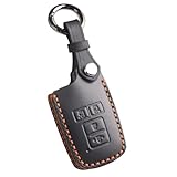 Kinotaka トヨタ車用 本革製 スマートキーケース 4つボタン スライドドア 80系ヴォクシー 80系ノア ハリアー60系 ヴェルファイア30系 専用設計 キーホルダー (ブラック)