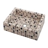 カクダイ 角型洗面器/ブラウンミックス 493-143-BM （03225072-001）