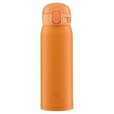 象印 (ZOJIRUSHI) 水筒 ワンタッチ ステンレスマグ シームレス 0.48L オレンジ SM-WA48-DA