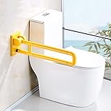 安全な手すり、高齢者の手すりのための手すり障害者のためのアクセス可能なバスルームの折り畳み式手すり ( 色 : イエロー いえろ゜ , サイズ さいず : 60 cm 60 cm )
