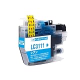 【SEASKY】LC3111C シアン 染料 単品 ブラザー Brother 対応 LC3111 互換インク 純正 と併用可能 残量表示機能付 プリンター用 ISO9001認証工場 DCP J572N J577N J582N J978N J998DN J973N J982N J987N インク