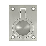 Deltana FRP25U15 2 1/2-Inch x 1 7/8-Inch Solid Brass Flush Ring Pull by Deltana