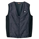 アイトス AITOZ ほっとベスト(襟なし)(数量限定生産) AZ-8257 010 ブラック Fサイズ