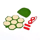 PANCY ベビー服 ベビー用 かめ コスチューム 寝相アート 新生児 着ぐるみ 4点セット 出産祝い プレゼント 赤