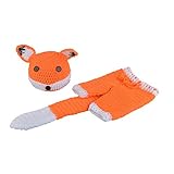 PANCY ベビー服 ベビー用 コスチューム 寝相アート 新生児 着ぐるみ 2点セット 出産祝い プレゼント 可愛い 動物 きつね