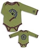 長袖ボディスーツ(グリーンスター) (0-3ヶ月(50～60))