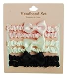 goldbug 新生児ヘアーバンド3個セット サテンリボン系 ナイロン 70157