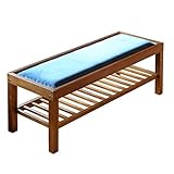 ダイニングベンチ AASAN(アッサン) ベロア ベンチ 幅100cm 玄関ベンチ フットベンチ 古民家風カフェ 畳部屋 洋室 和室 テーブル アンティーク風 (ブルー)