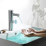 Bokus 自動水栓 センサー水栓 銅合金の赤外線自動出水 単水栓 冷熱混合水栓 洗面所/浴室/トイレ/病院/学校/事務所蛇口 節水効果 取