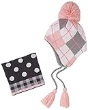 LaVie ラヴィ ギフトBOX 腹巻&ニット帽 ピンクアーガイルセット