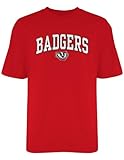 NCAA Wisconsin Badgers Old Varsity / Gildan Tシャツ 3L レッド