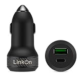 LinkOn 45W車用充電器、27W USB-C PD3.0および18W USB-A QC3.0 Xs/Max/XR/X