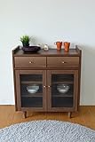 チェスト 棚 ラック キャビネット 幅80cm カラー：ミディアムブラウン