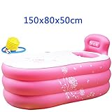 インフレータブルバスタブ大人のプラスチック折りたたみ大人の厚い断熱浴室ファミリーバスルームバスタブバスタブバレルプール ( カラー から゜ : C , サイズ さいず : 150*80*50CM )