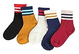 ユニセックスLittle Girls Boysソックスコットンソックス5パックセット