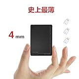超薄型モバイルバッテリー 4mm ポータブルバッテリ 2500mAh 軽量 小型 Micro-...