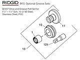 Ridgid 92437 Drive and Groove Roll Set [並行輸入品]
