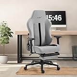 boulies Master Neo 2026 AshGrey ゲーミングチェア ファブリック オフィス デスクチェア リクライニング オットマン付き