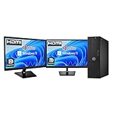 【整備済み品】デスクトップPC OptiPlex 3050 / 22型液晶2台セット / Win11 Pro/MS Office H&B 2019 / Core i5-6500 / Bluetooth/wajunのWIFI/HDMI/DVD-RW / 8GB / 1TB SSD