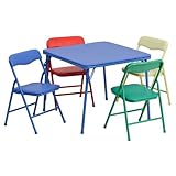子供用カラフル5 Piece Folding Table and Chairセット