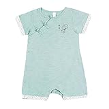 [緑]屋外の夏のコットンベビーロンパース中国のチャイナベビーボディスーツパジャマ ベビー ロンパース 赤ちゃん ボディ スーツ