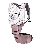 I-angel Quax With 365 All in One Hipseat Carrier ヒープシートキャリア 抱っこ紐 子守帯 赤ちゃんヒープシート ベビー用品 外出用品 (ライトピンク) 