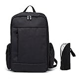 CiCiDi マザーズ リュック 大容量 ママ バッグ 保温哺乳瓶ポーチ付 人気 (ブラック)