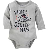 OSHKOSH(オシュコシュ) オシュコシュ オリジナル グラフィック ボディスーツ グレー ロンパース長袖 18ヶ月【並行輸入】