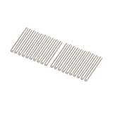 uxcell　丸棒　ラウンドシャフトロッド 鋼製　304 ステンレス鋼製　3mm x 30mm　シルバートーン　20枚入り