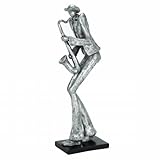 EcWorld Enterprises 7711253 New Orleans Mardi Grass 19 In. Jazz Saxophone Musician Figurine