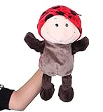 (ビグッド)Bigood ぬいぐるみ 手踊り 指人形 パペット 動物型　かわいい ベビー用品 おもちゃ 幼稚園 保育園 テントウムシ レッド
