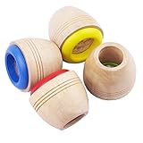 ovedcrayホームシリーズ4ピース木製マジックレンズカレイドスコープ子供クラシック子供用おもちゃBee目効果