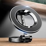 LISEN Magsafe 車載スマホホルダー Mag safe 車 ホルダー [24個の強力な磁石] 安定性拔群 マグセーフ 車載 スマホホルダー 車 360度回転 携帯ホルダー 落下防止 スマホホルダー 車 マグネット iPhone16 15 14 13 Pro Max Plus iPad mini Galaxy 25 Xperia XZ SHARP OPPOシリーズ ブラック