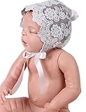女の赤ちゃんの花の通気性のレースの中空は夏のために日の帽子を彫刻します (グレー)