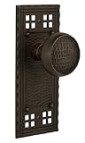 Nostalgic Warehouse Craftsman Plate with Craftsman Knob Double Dummy Oil-Rubbed Bronze [並行輸入品]